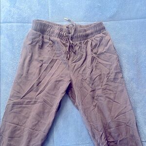 Casual Drawstring Pants - Brown